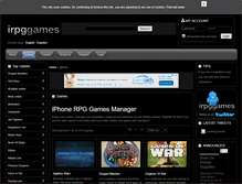 Tablet Screenshot of irpggames.com